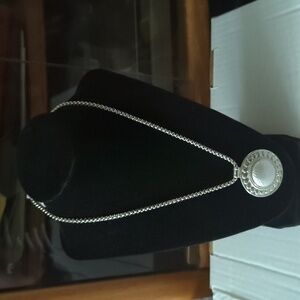 CJ Banks Silver Tone Rope Chain Pendant Necklace - New with Tags